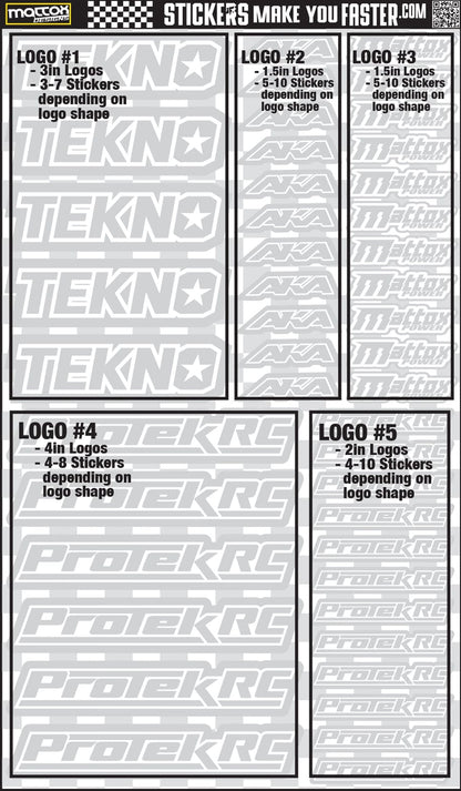 Fluorescent Sponsor Logo Decals