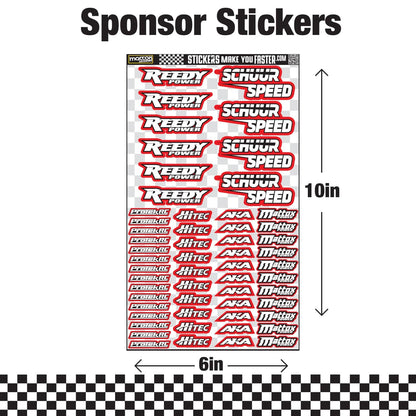 Fluorescent Sponsor Logo Decals