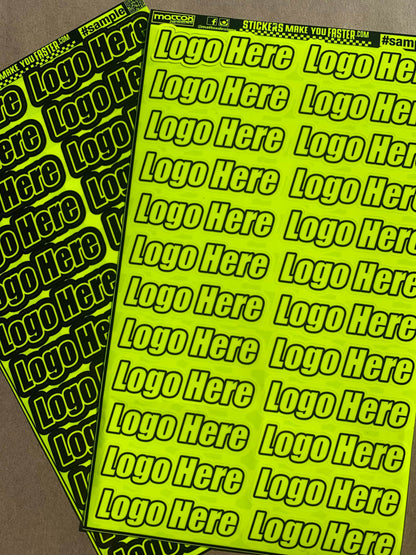 Fluorescent Sponsor Logo Decals