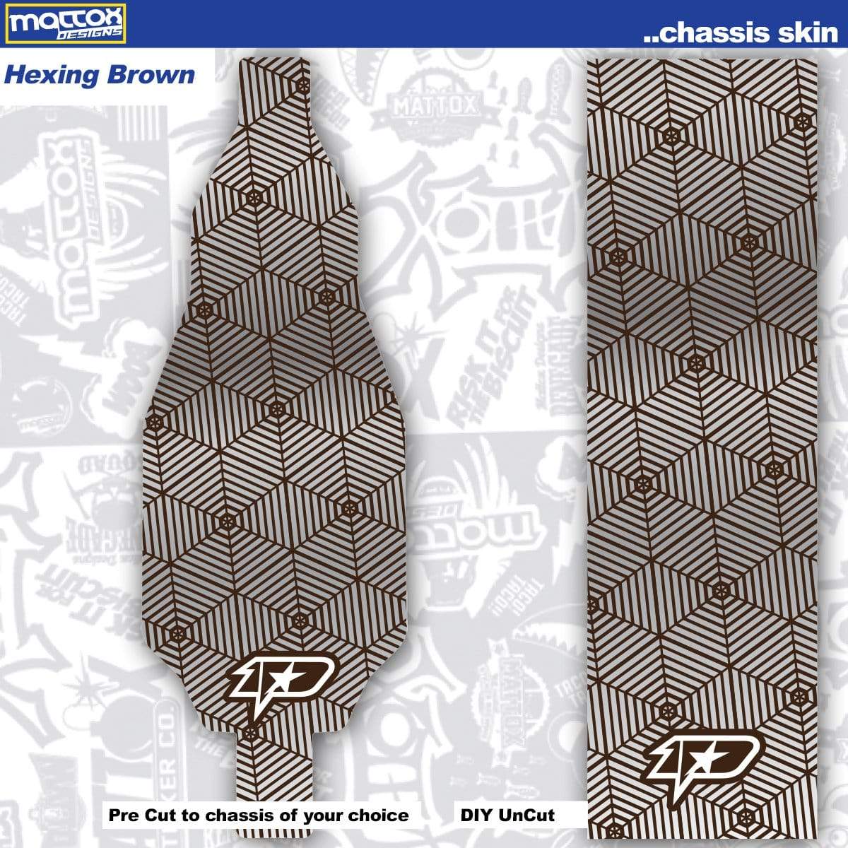 Chassis Skin for rc cars.  Fits Tekno, Team associated. Stickers make you faster.  Custom stickers and decals