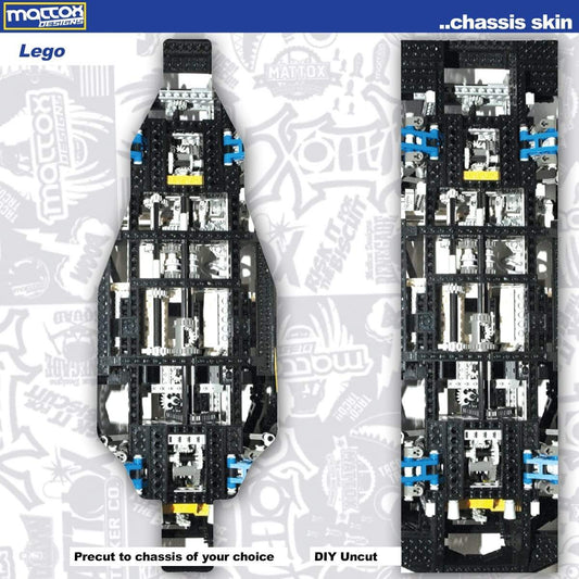Chassis Skin for rc cars.  Fits Tekno, Team associated. Stickers make you faster.  Custom stickers and decals