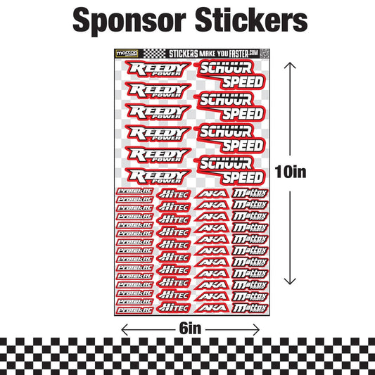 RC Custom sponsor sticker sheets for your rc car. 