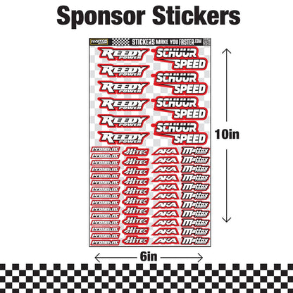RC Custom sponsor sticker sheets for your rc car. 