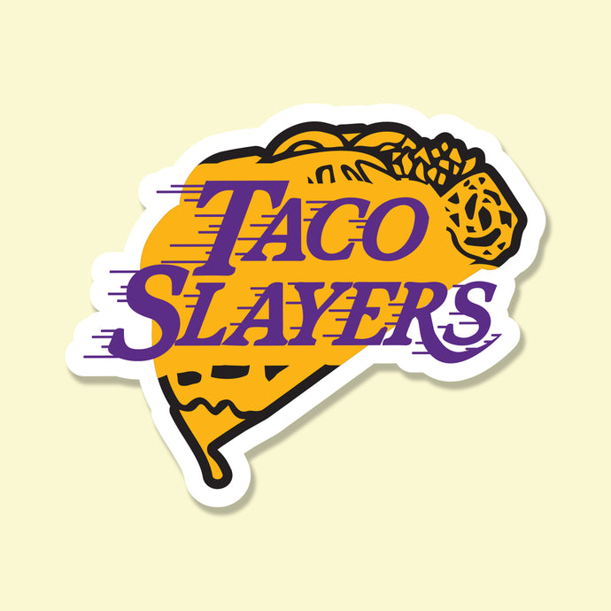Taco Slayer Purple and Gold